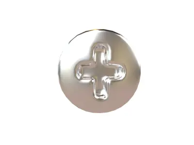 Screw v1 002 Low-poly 3D model