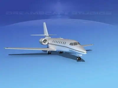 Cessna C680 Citation Soveriegn V12 3D model