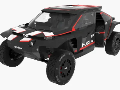 Dacia Sandrider Dakar Carbon 3D model
