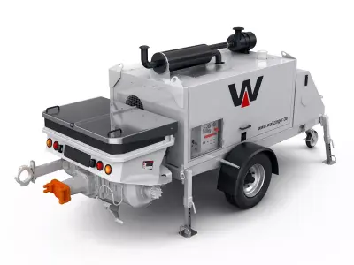 Concrete Pump THP 70 3D model