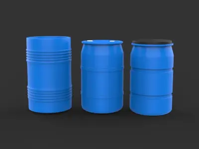 Barrel Low-poly 3D model by ahammodullah