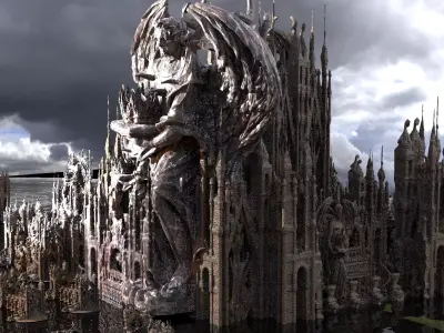 Ancient Oracle temples Kit bash 3 3D model
