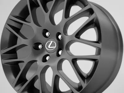 Lexus IS rims 3D model
