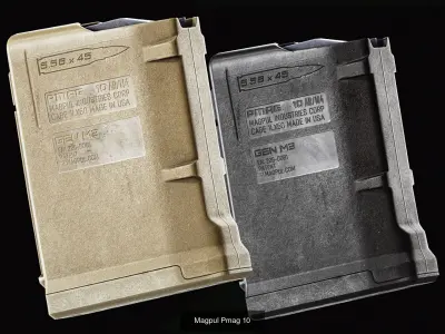 Magpul 556x45 Magazines 3D Model Pack