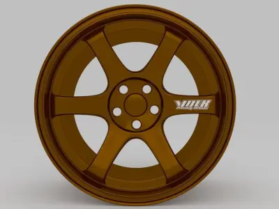 Volk TE37 Saga Free 3D model