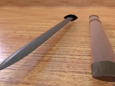 Simple Sword Free low-poly 3D model get