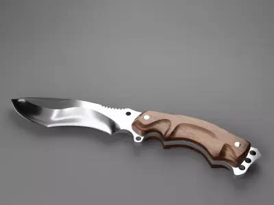 Knife 3D model 2
