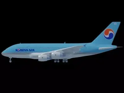 Korean Air A380 3D model