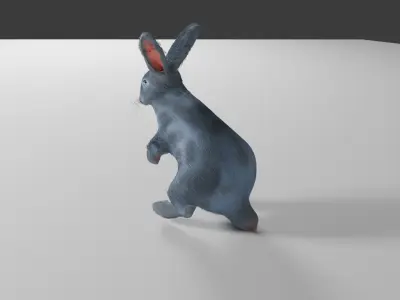 rabbit 3d Low-poly 3D model