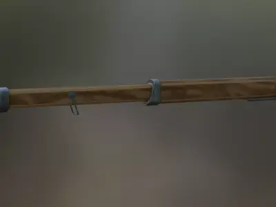 Musket Free low-poly 3D model