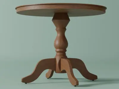 Wooden Table 3D model