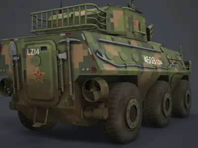 PLL-05 Mortar  Low-poly 3D model