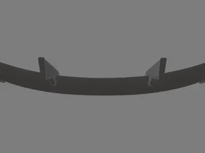 Car Spoiler 09 Low-poly 3D model