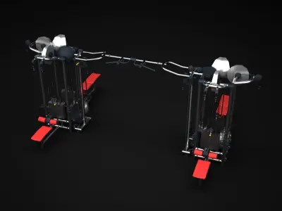 Multistation Fitness Cable Machine 3D model buy