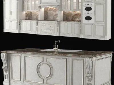 classical kitchen 3 3D model