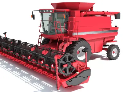 Combine Harvester 3D model V2