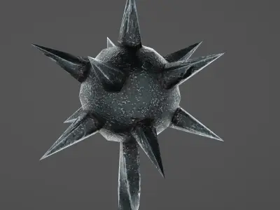 Medieval mace  Low-poly 3D model