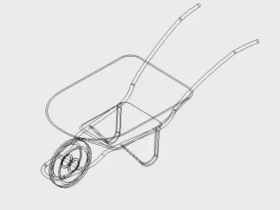 wheelbarrow 3D model purchase