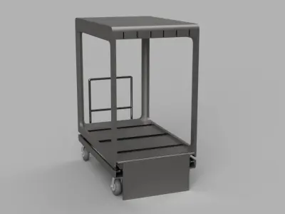 Glass Panel Scissor Lift  3D model