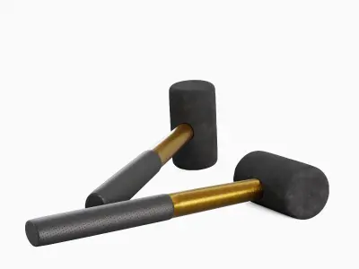 Rubber Mallet B 03 3D model