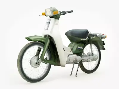 Yamaha Town Mate 50 22F Low-poly 3D model