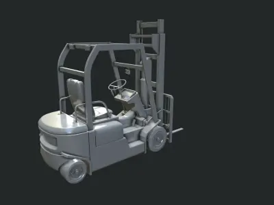 Forklift 3D model from CGTrader