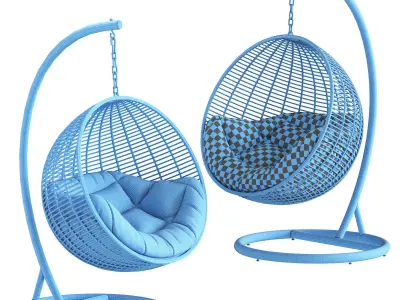 Fotel wiszacy Cocoon De Luxe  czarny 3D model