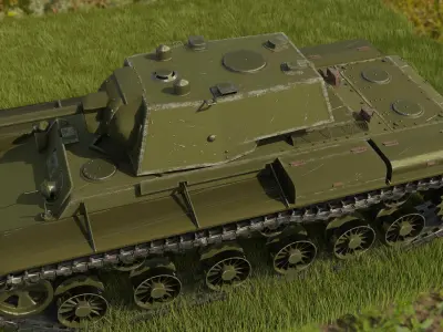 Tank Kv 1 zis5 3D model