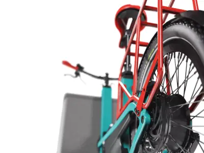 Bike Electric Cargo  Low-poly 3D model