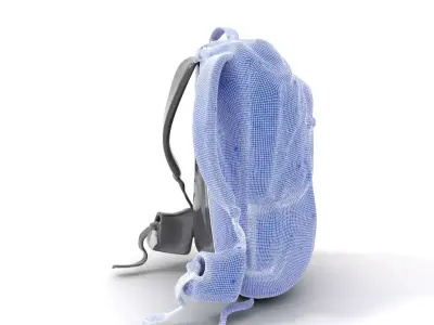 Black Tactical Backpack model pack Low-poly 3D model
