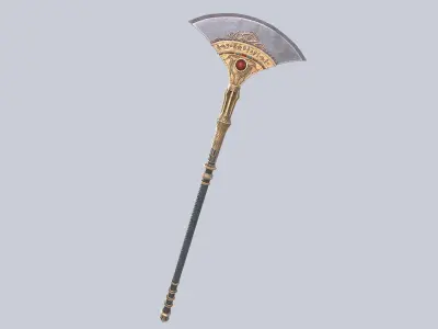 Anubis weapon Low-poly 3D model