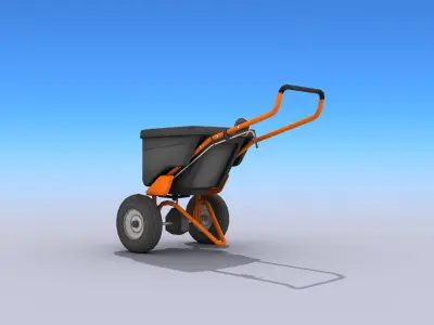 Lawn Spreader Low-poly 3D model