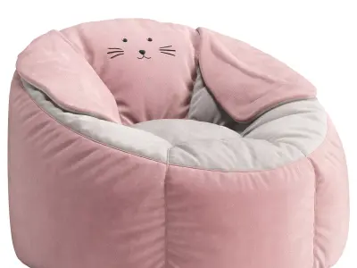 Rabbit bean bag chairs 3D model
