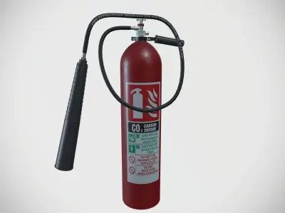 CO2 Fire Extinguisher 3D model purchase