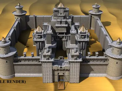 Medieval Castle Pack 3D model