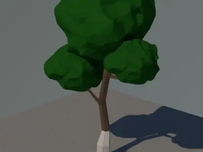 lowpoly tree Low-poly 3D model