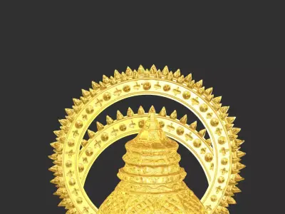 Indian Crown 3d Model 3D model