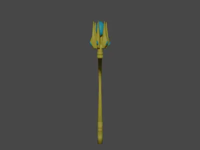 Mage staff 3D model