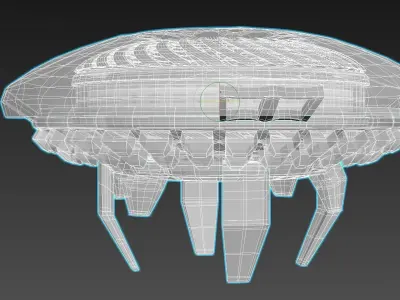 Inverted Magnetic Vortex Apparatus - The Jellyfish Concept 3D model