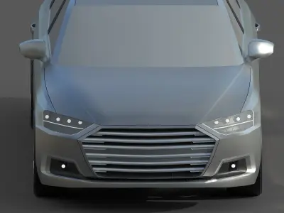 Low-Poly Car No 1 Free low-poly 3D model