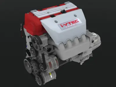 Honda K20A1 2.0L engine 3D model
