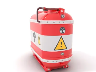 Hazardous Material Tank Model Pack Low-poly 3D model