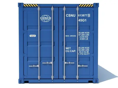Shipping Container COSCO 3D model