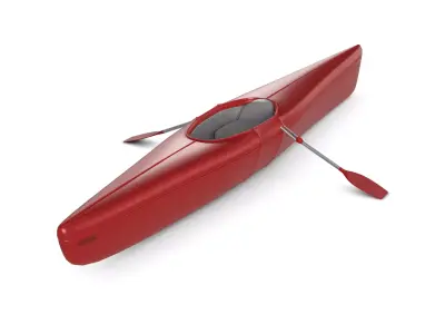Rowboat Low-poly 3D model get