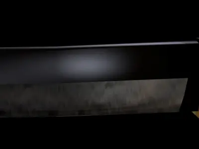 Katana Square Guard Low-poly 3D model