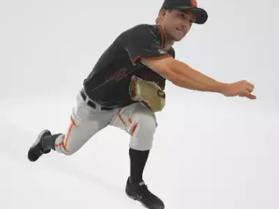 Professional Athlete Character 3D model
