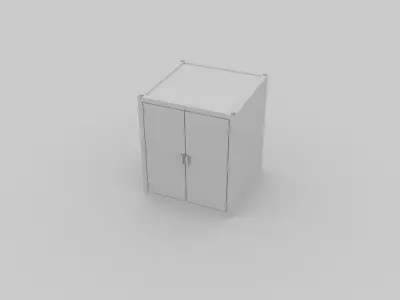 Caisson de protection Free low-poly 3D model