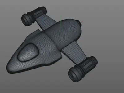 Sci fi Spaceship  with PBR textures Free 3D model