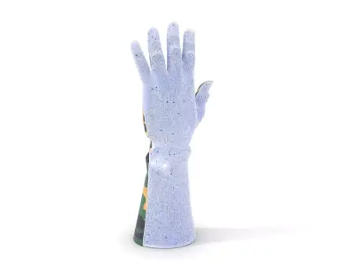 Camouflage Glove Hand Model Pack Low-poly 3D model