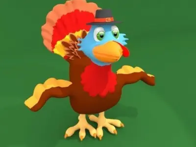 Thanksgiving Turkey 3D model